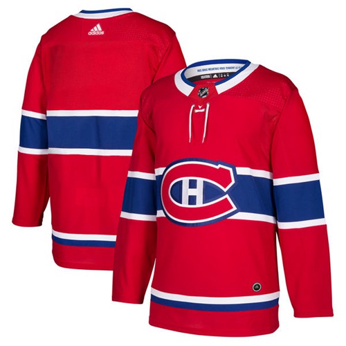 Adidas Canadiens Blank Red Home Authentic Stitched NHL Jersey